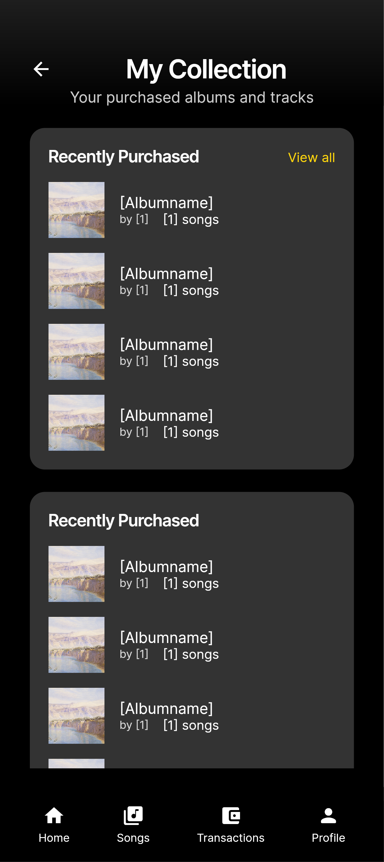 MusicSteppr My Purchase